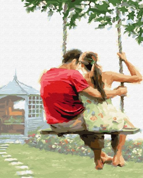 Картина по номерам «Свидание на качелях»
